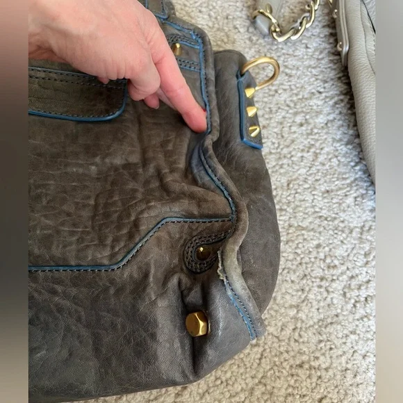 Rebecca Minkoff Blue Leather Satchel - Picture 3 of 7